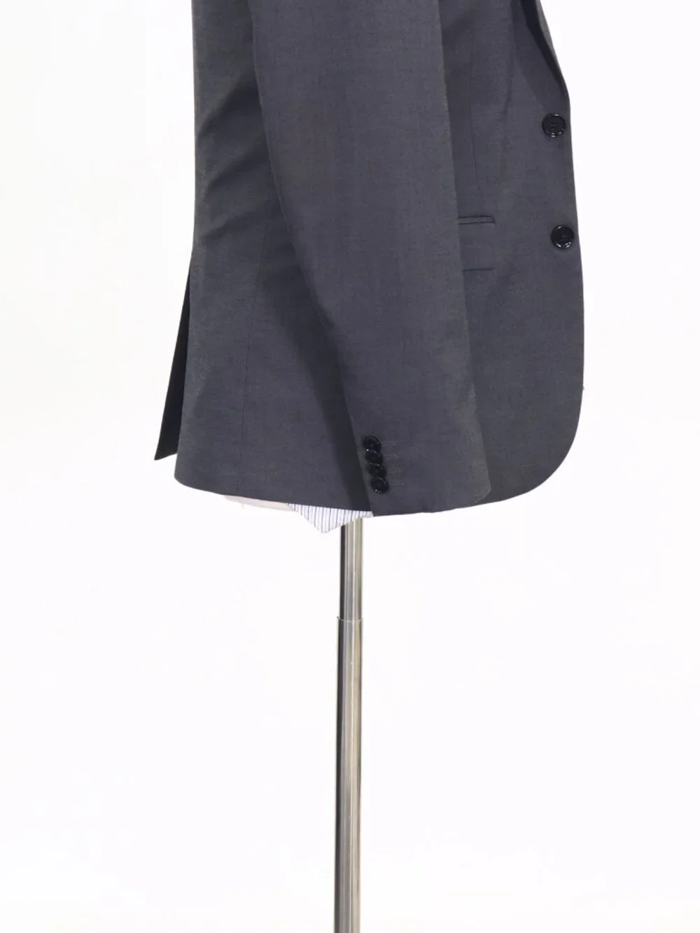 Express 36S Gray Blazer Sport Coat Jacket 2-Button Solid W867